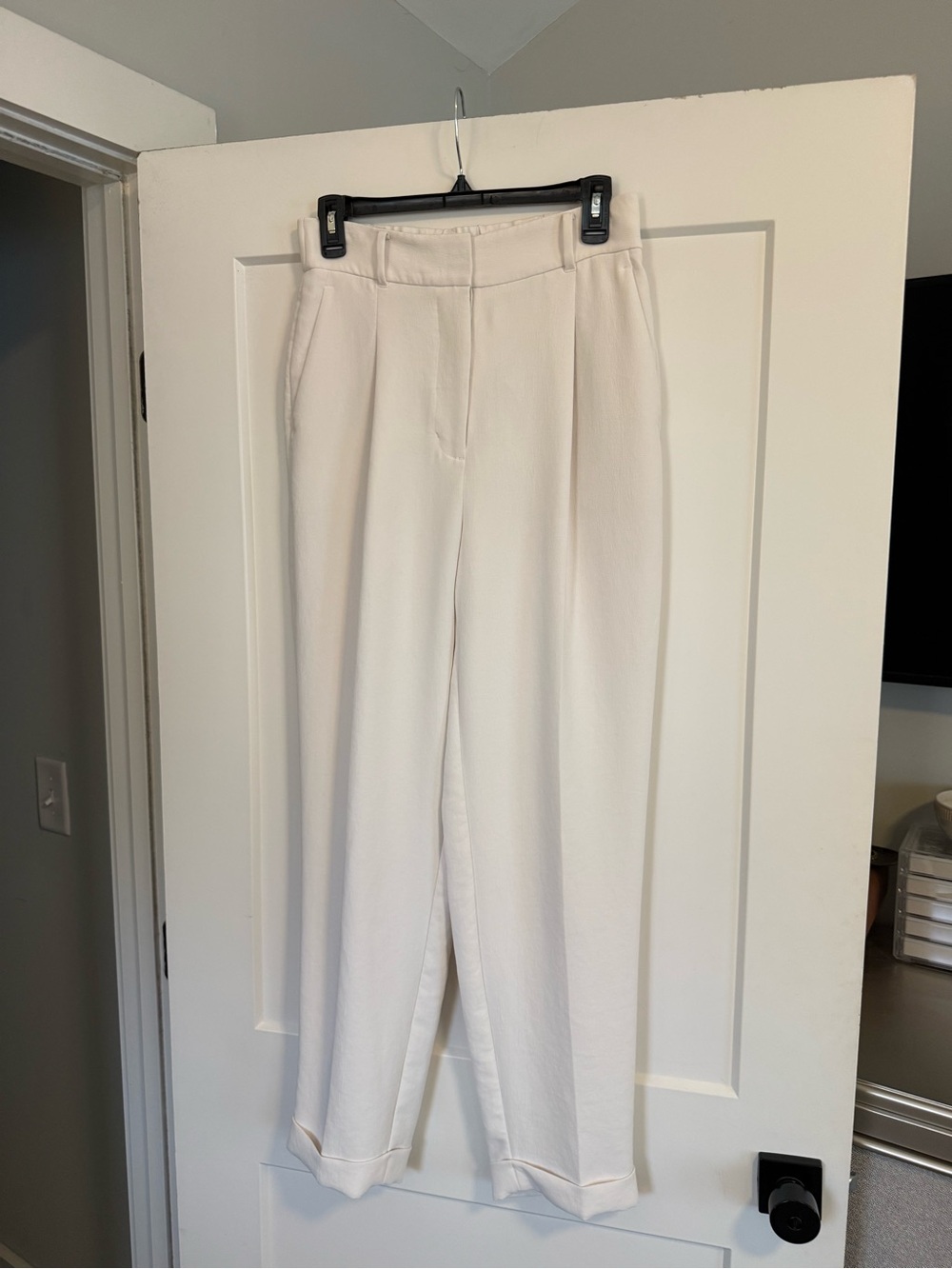 Wilfred White Tailored High-Rise Tapered Trousers